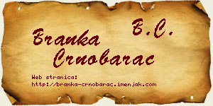 Branka Crnobarac vizit kartica